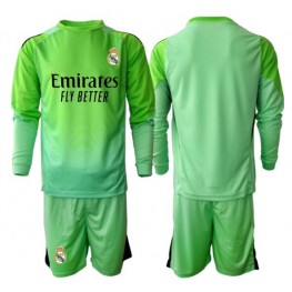 Real Madrid Keeper Uit tenue Kids 2025-26 Lange Mouw (+ Korte broeken)